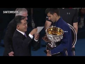 Australian Open 2016 Final Award Ceremony Novak Djokovic vs Andy Murray