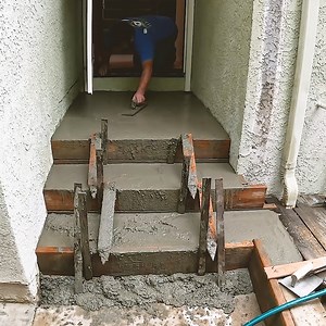 2.5M views · 33K reactions | How to Setup and Pour a Concrete Staircase | DIY & Crafts | Facebook