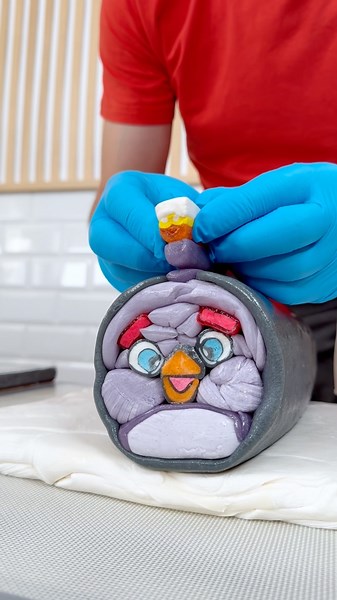 HOW I Made a GIANT Angry Birds Candy! 🐦🍬 #funny #candy