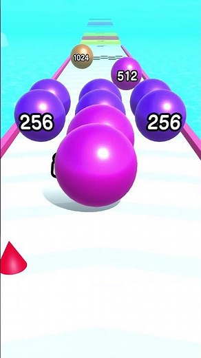 Merge Ball Run and Merge 2048 Game ! Gameplay Walkthrough a android, ios #shorts #ballgame #games