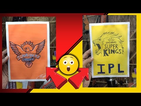 SRH V/S CSK 💥 LOGO DRAWING| IPL 2026 EASY DRAWING #ipl #csk 