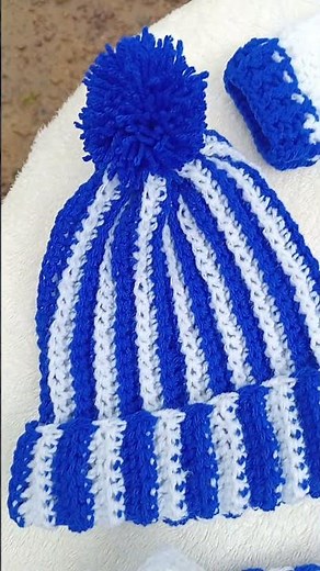 Crochet baby boy sweater set newborn to 3 month size