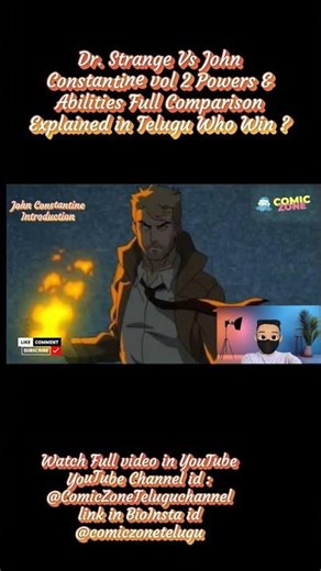 Doctor Strange vs John Constantine Powers & Abilities Full Comparison Explained in Telugu vol 2