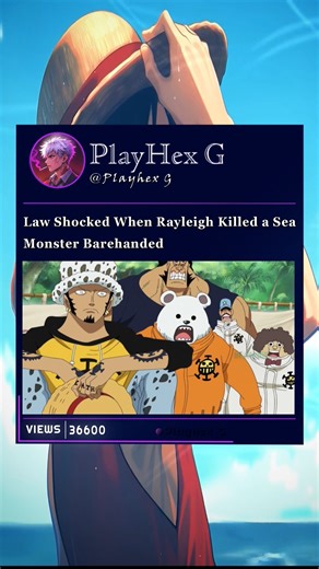 Only Legendary pirate Could Do That #onepiece #law #rayleigh