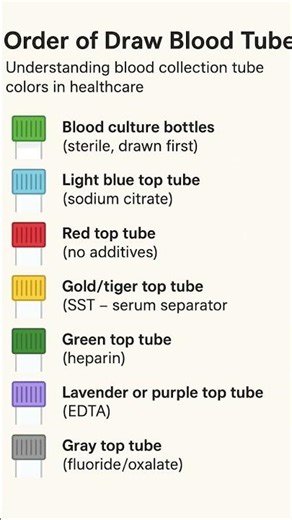 Order of draw || Blood collection sequence|| #lab #shorts #trending #lab