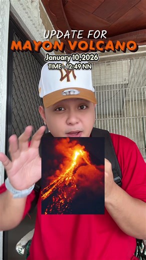📍Update for Mayon Volcano January 10, 2026 Saturday Time - 12:49 nn 🌋 🇵🇭 Kamusta na po kayo dyan sa Albay?? #fyp #mayonvolcano #albay #bealert #philippines