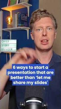 6 ways to start a presentation that are not boring