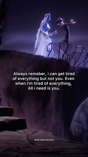 Emily and Victor 🦋 - Corpse Bride Movie on Instagram: "All iI need is you ❤️"