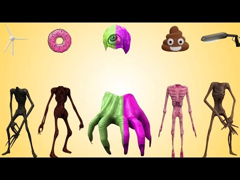 WRONG HEADS SIREN HEAD POOP, SIREN HEAD HOUSE, SIREN HEAD BRAIN EYE, SIREN HEAD OCTOPUS, SIREN HEAD
