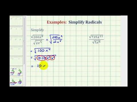 Ex: Simplify a Radical Expression containing Square Roots in the Numerator and Denominator
