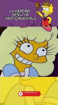 The TRUTH behind Little Miss Springfield (The Simpsons) #shorts