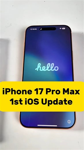 2.3K views · 16 reactions | My iPhone 17 Pro Max 1st iOS 26 software update! #iPhone17ProMax #ios26 #update #letsgo | Smart Depot Tech | Facebook
