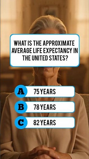What Is The Average Life Expectancy? 🤔 #usaquiz #triviatricks #usafacts #trivia #mindbendingquiz