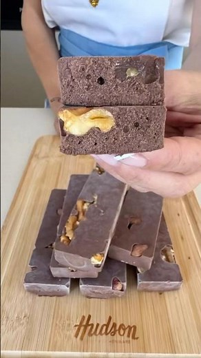🍫 Barritas de chocolate SIN AZÚCAR, proteicas y sin gluten | Receta fácil