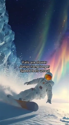 Space Cruise to Ganymede - Part 2: Skiing & Snowboarding Under Auroras #ai #space