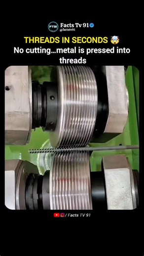 How Threads Are Made Without Cutting 🔩😳