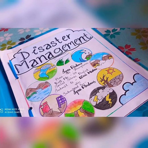 Disaster Management School Project. Project Design Ideas. DIY projects. #schoolprojects #IQRAsIDEAS