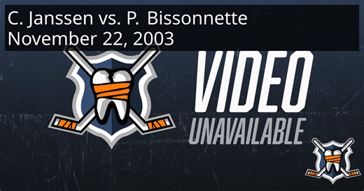 Cam Janssen vs. Paul Bissonnette, November 22, 2003 - Windsor Spitfires vs. Saginaw Spirit | HockeyFights