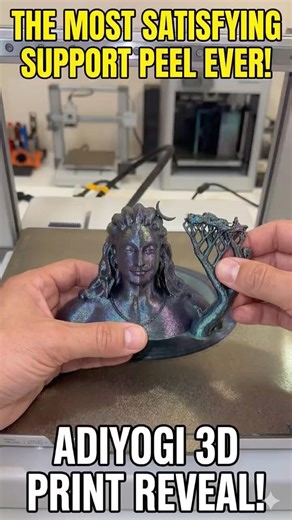 Adiyogi Shiva: 3D Printed Perfection ✨ #bambulab #shorts