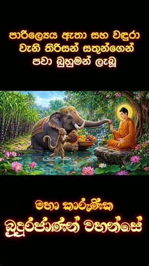 තථාගත බුදුරජාණන් වහන්සේ / Lord Buddha #buddha #dharma #sangha #elephant #monkey #buddhastory #love