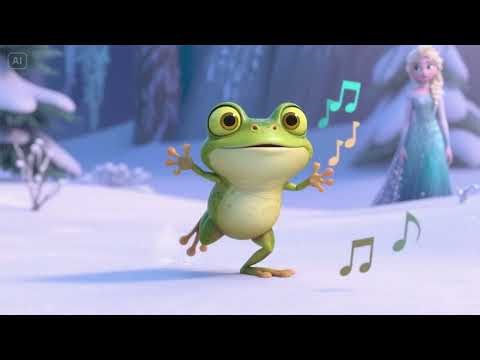 Baby Froglet Hop 🐸🎶 Elsa Singing Croak Croak Song