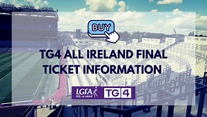 HERE is a little video we have put together to assist people with purchasing tickets for the TG4 All Ireland Final, Dublin v Meath on Sept 5th, 4.15pm Patrons have two options to buy tickets from (1) www.am.ticketmaster.com or (2) directly from www.ladiesgaelic.ie which we would recommend especially if looking to buy up to the max of 6 tickets. Stand tickets are €25 (Adult) and €5 for Under 18's, terrace €15. Tickets will be sold in PODS of 2 with the max number of tickets available to purchase 