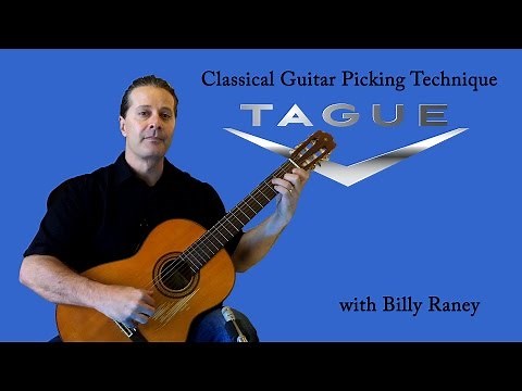 Classical guitar picking technique for beginners