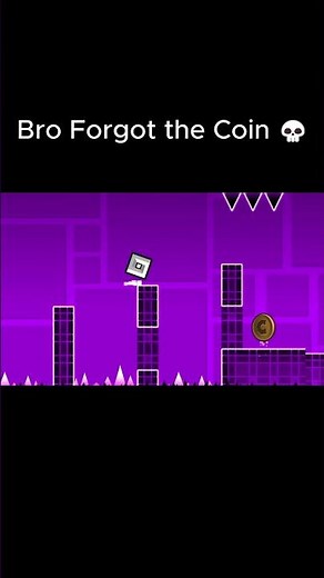 Bro Forgot the Coin #gd #geometrydash #gaming