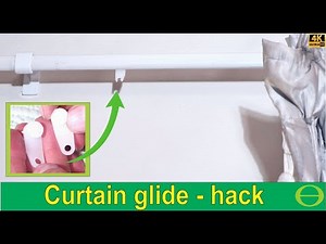 Curtain glide / slider broken - hack to insert new glide without taking off whole curtain