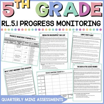 5th Grade Inferences/Text Evidence Quarterly Reading Assessments & Tracking