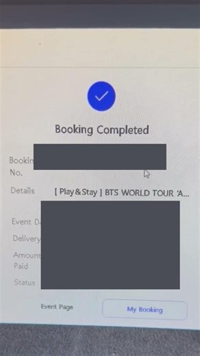 Lucky! Winning a ticket to the BTS reunion concert 💜 Fighting!