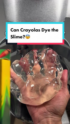Experimenting with Crayola Crayons in Slime
