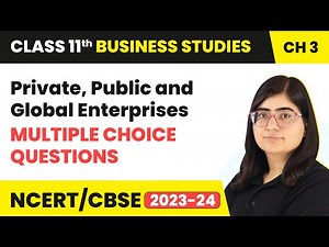Multiple Choice Questions - Public, Private & Global Enterprises | Class 11 BStudies Chapter 3 |