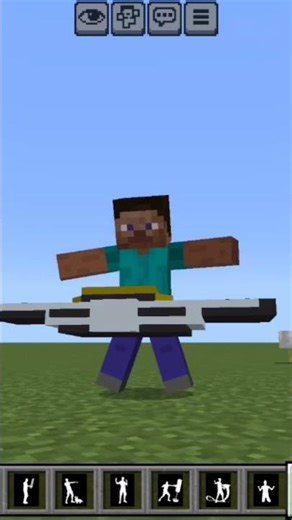 FF emotes in Minecraft 😱🤯🤯#minecraft #emote #steve