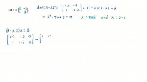 Let each matrix in Exercises 1-6 act on ℂ^2 . Find the eigenvalues and a basis for each eigenspace in ℂ^2 . [    1   -2    1   3] | Numerade