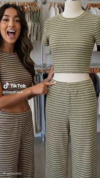Stylish Striped Cropped Top for Women