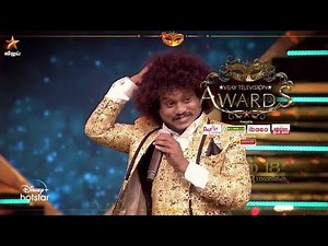 Pugal Best comedian Award/ vijay television awards/cwc pugal vijaytv award video/cwc latest video