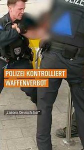 🚨🔪 Polizeikontrolle in Waffenverbotszone #shorts #niedersachsen #nachrichten #polizei