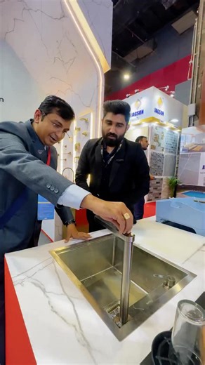 Here is the India’s first Hidden Kitchen Sink by Futura 🔥 Seen at Acetech Exhibition, Delhi — and honestly, this is a game-changer for compact kitchens! Comes with an integrated chopping board Slide-down tap that hides when not in use Clean, clutter-free & ultra-functional design#Perfect for small & modern kitchens Smart design isn’t about size, it’s about how intelligently space is used. ⸻ Keywords (15): hidden kitchen sink, futura kitchen sink, compact kitchen ideas, smart kitchen design, mod