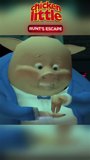 🐷 Runt's Escape - Chicken Little [4K 60ᶠᵖˢ] (PC, PS2, Gamecube, Xbox) #Shorts