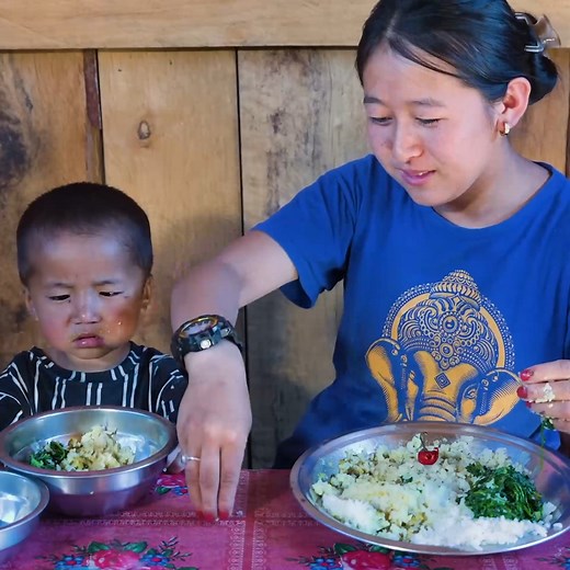 106K views · 1.6K reactions | Episode#2 Green Watercress (Simsag) Recipe with rice in the village kitchen __ Sim Rayo #fblifestyle #CountrysideCooking #cooking #familyhousework #happytimewithfamily | Rural Flavors of Nepal | Facebook