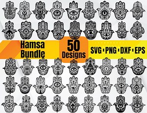 High Quality Hamsa SVG Bundle, Hamsa Hand Svg, Hamsa Dxf, Hamsa Png, Hamsa Eps, Hamsa Vector, Hamsa Design,hamsa Monogram,hand of Fatima Svg - Etsy