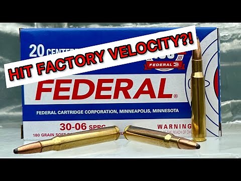 HEAVY ARTILLERY!! 30-06 Federal PowerShok 180gr Ammo Test