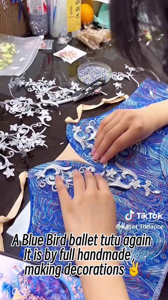 A blue Bird ballet tutu again It is by full Handmade,making decorations ✌️#ballet #balletdancer #balkantiktok #ballerina #balletflex #balletchallenge #ballers #tutucas #balletclass #balletclassico #ballerscity #balletto #tutu #tutuca #balkantiktoks #ballettiktok #tutorials