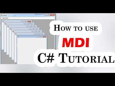 How To Use MDI C# Tutorial [Multiple Document Interface]