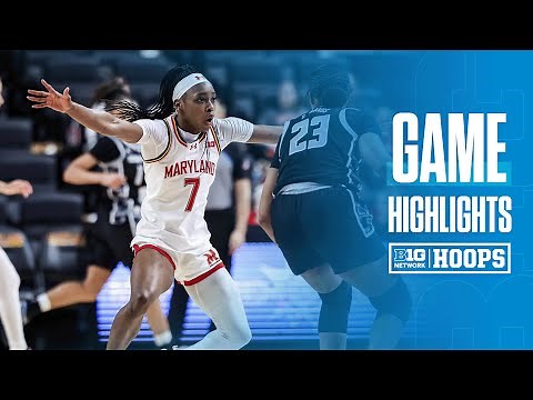 Georgetown vs. Maryland | Highlights | Big Ten Basketball | 11/09/25