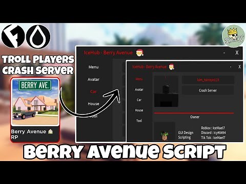 Berry Avenue RP Crash Server, Troll Players & More Script | Hydrogen and Fluxus Mobile