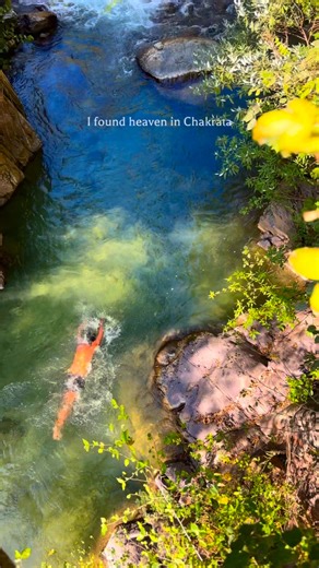 Sachin Kakkar on Instagram: "When water is your Happiness!! Don’t ask me for the location, as we followed the river trail into villages and nooks for over 2 hours from Tiger Falls, Chakrata Uttarakhand to find this slice of heaven!! Amalgamation of the Tons River and the Yamuna, this was a secluded river bed with a natural pool formation. Heavenly to say the least!! 5 degree ICE Cold water- but the plunge was Damn worth it!!!! #sachinkakkar #incredibleindia🇮🇳 #india #uttarakhand #mountains #tr
