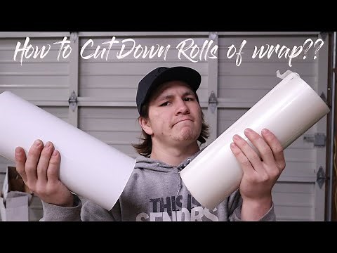How to cut down a roll of vinyl wrap material