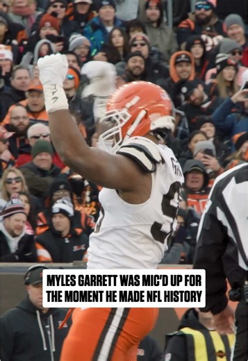 “you did it, finally!” #nfl #clevelandbrowns #mylesgarrett #micdup @Cleveland Browns